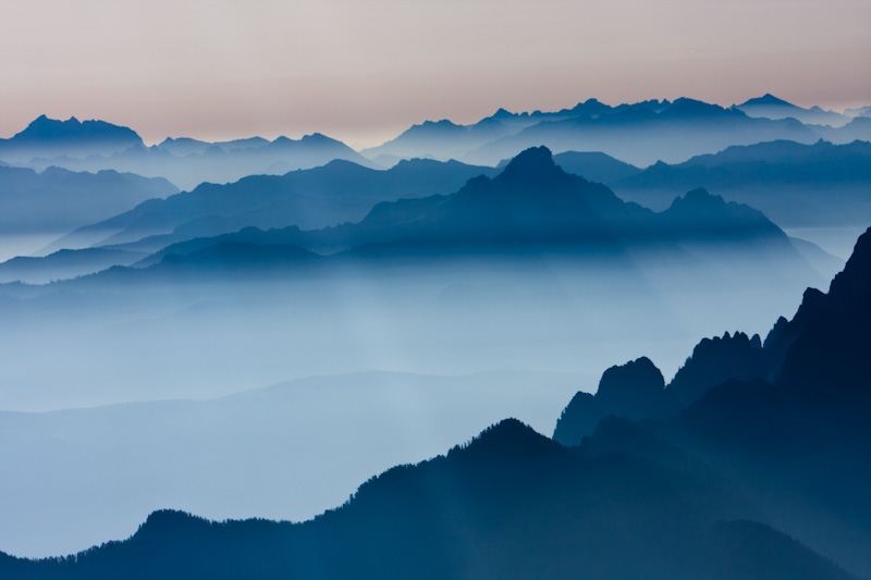 Morning Mist And The Cascades